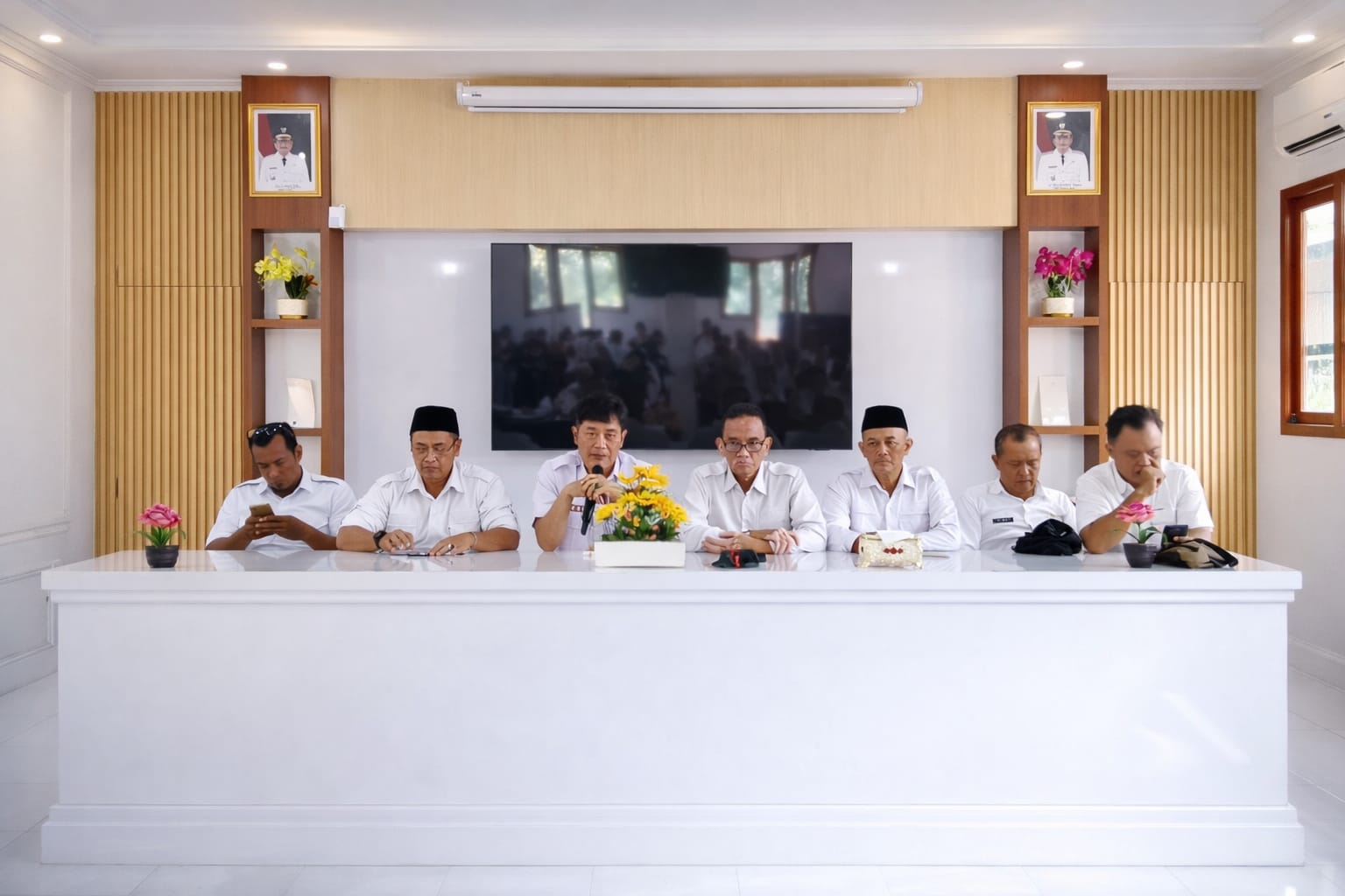 Kegiatan arahan dan briefing pasca libur Lebaran