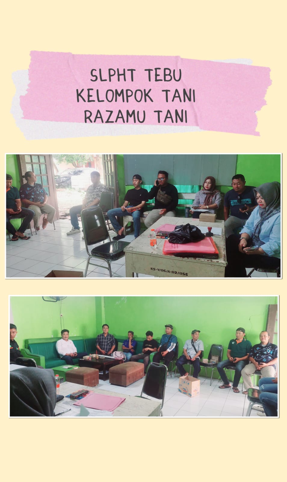 Kegiatan Sekolah Lapang Pengendalian Hama Terpadu (SLPHT) Tebu Kelompok Tani Razamu Tani