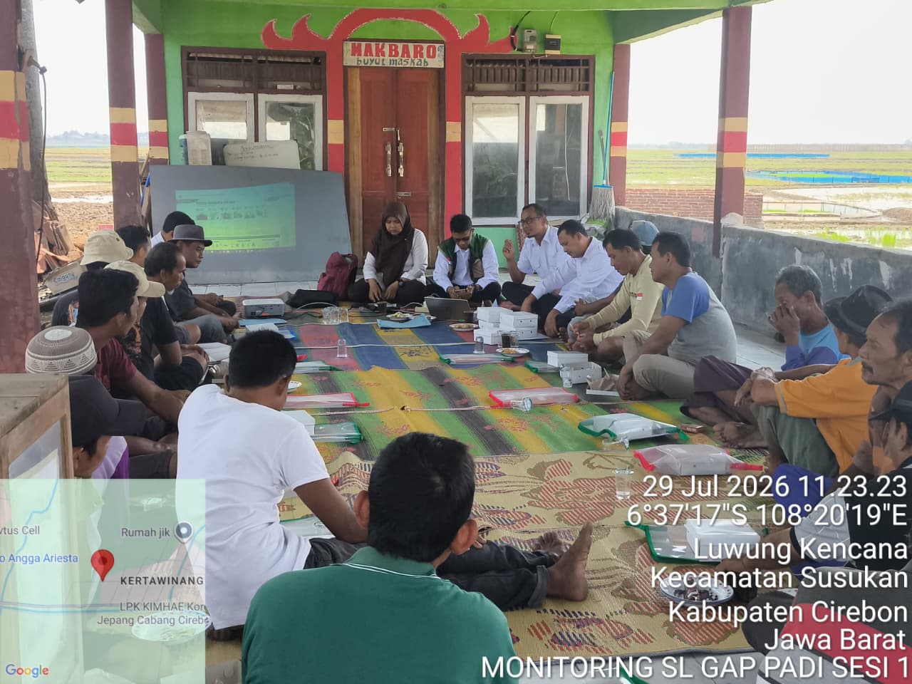 Monitoring Sekolah Lapang Good Agricultural Practices (SL GAP) Padi